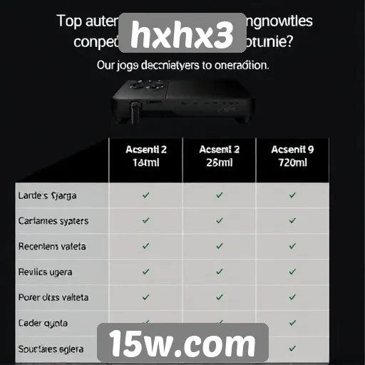 Comparação de hxhx3 com outras plataformas de jogos
